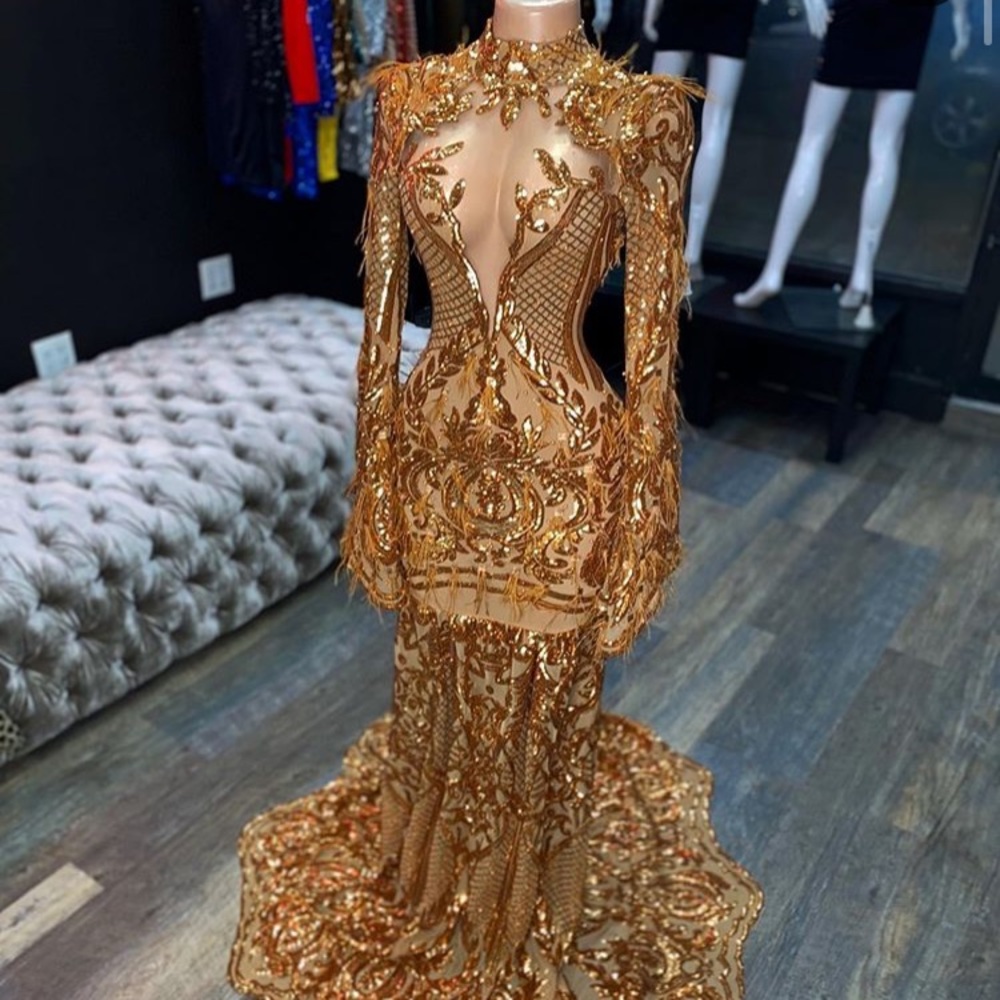 Gold Prom Dress